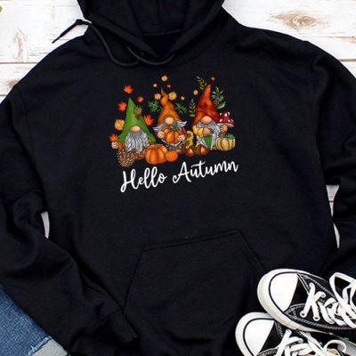 Cute Hello Autumn Season Thanksgiving and Fall Color Lovers Hoodie UH1168