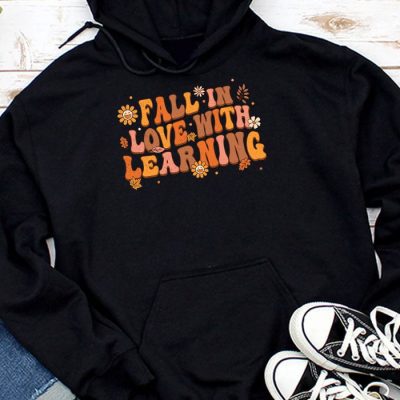 Fall In Love With Learning Fall Teacher Thanksgiving Retro Hoodie UH1132