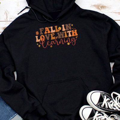 Fall In Love With Learning Fall Teacher Thanksgiving Retro Hoodie UH1133