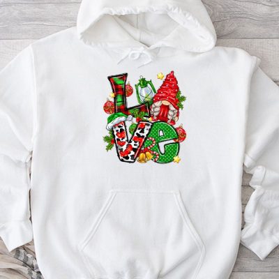 Gnome Christmas Funny Love Christmas Gnomies Xmas Pajama Hoodie UH1071