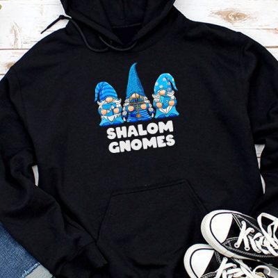 Shalom Gnomes Funny Hanukkah Chanukah Jewish Pajamas Hoodie UH1108