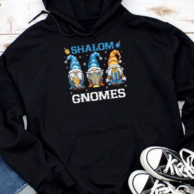 Shalom Gnomes Funny Hanukkah Chanukah Jewish Pajamas Hoodie UH1109