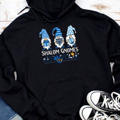 Shalom Gnomes Funny Hanukkah Chanukah Jewish Pajamas Hoodie UH1110