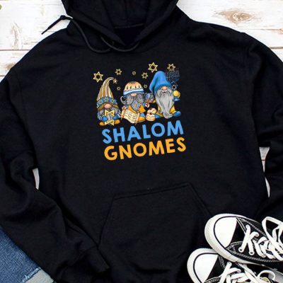 Shalom Gnomes Funny Hanukkah Chanukah Jewish Pajamas Hoodie UH1111