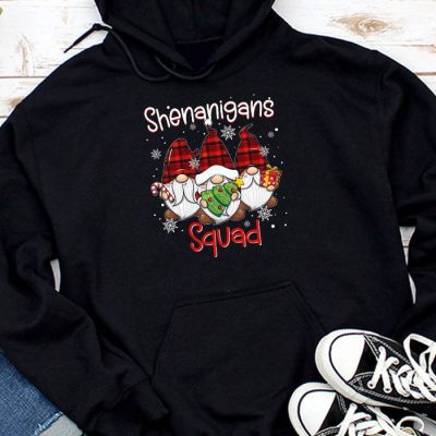 Shenanigans Squad Gnomes Pajamas Family Matching Christmas Hoodie UH1065