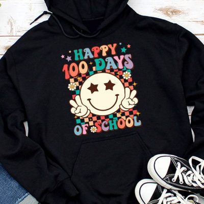 100 Days 100th Day Of School For Girls Boys & Teacher Hoodie UH1383