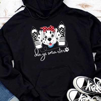 100 Days Of School Dalmatian Dog Boy Kid 100th Day Of School Hoodie UH1389