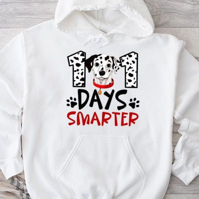100 Days Of School Dalmatian Dog Boy Kid 100th Day Of School Hoodie UH1390