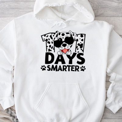 100 Days Of School Dalmatian Dog Boy Kid 100th Day Of School Hoodie UH1393