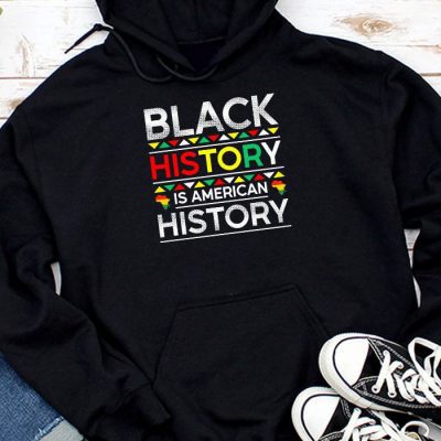 Black History Is American History Patriotic African American Hoodie UH1404