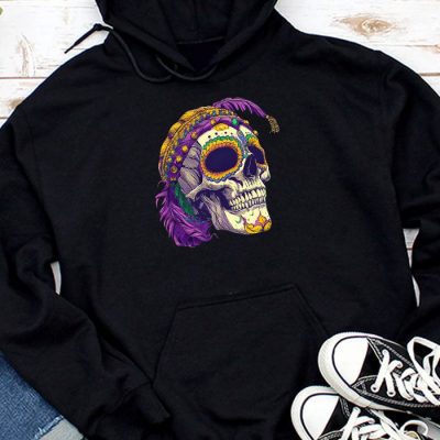 Mardi Gras Costume Sugar Skull Carnival Party Men Women Kid Hoodie UH1410