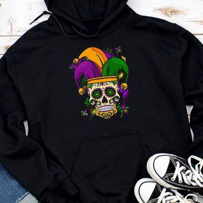 Mardi Gras Costume Sugar Skull Carnival Party Men Women Kid Hoodie UH1411