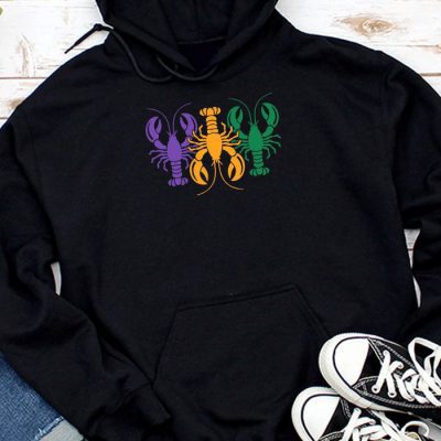 Mardi Gras Crawfish Jester hat Bead Tee New Orleans Gifts Hoodie UH1493