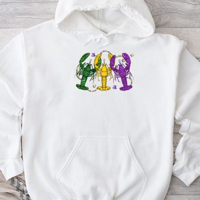 Mardi Gras Crawfish Jester hat Bead Tee New Orleans Gifts Hoodie UH1494
