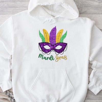 Mardi Gras Shirts For Women Kids Men Beads Mask Feathers Hat Hoodie UH1463