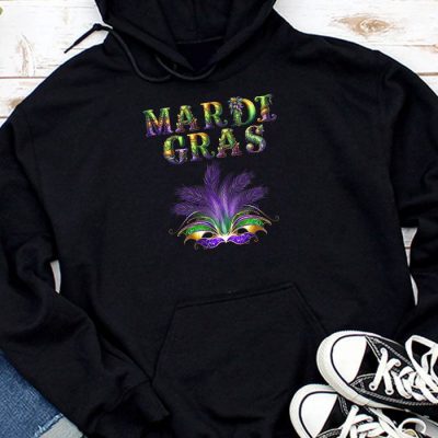Mardi Gras Shirts For Women Kids Men Beads Mask Feathers Hat Hoodie UH1465