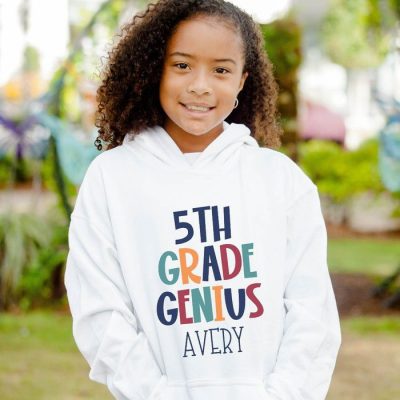 5th Grade Genius Customized Unisex Hoodie JSH1431