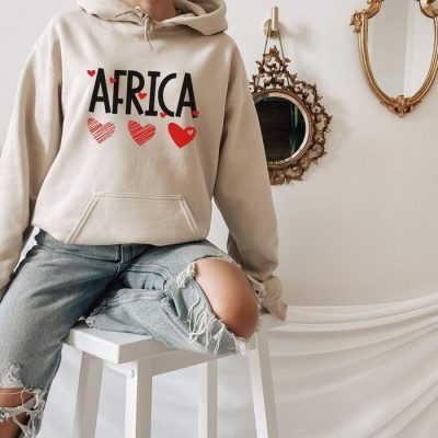 Africa Hearts Unisex Hoodie JSH1016