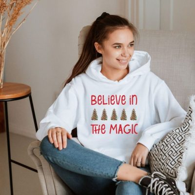 Believe In The Magic Christmas Trees Unisex Hoodie JSH1163