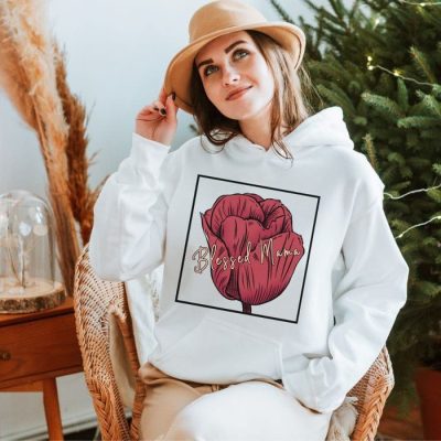 Blessed Mama Floral Unisex Hoodie JSH1613