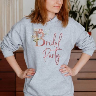 Bridal Party Floral Unisex Hoodie JSH1489
