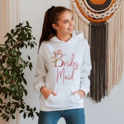 Brides Maid Floral Unisex Hoodie JSH1488