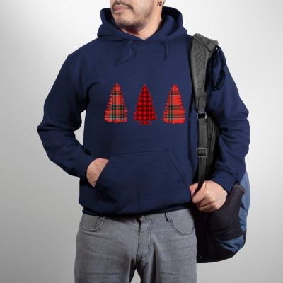 Buffalo Plaid Christmas Trees Trio Unisex Hoodie JSH1195