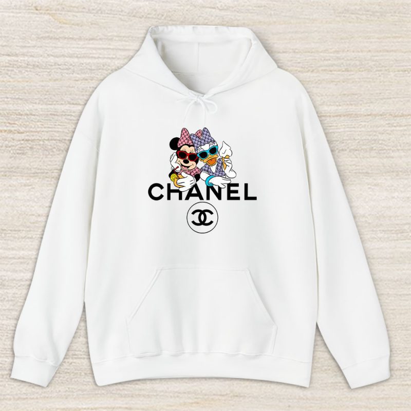 Chanel Minnie Mouse Donald Duck Unisex Pullover Hoodie TBH1308