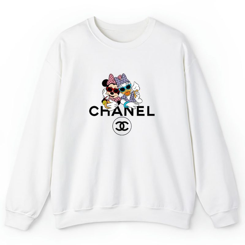 Chanel Minnie Mouse Donald Duck Unisex Sweatshirt TBS1308