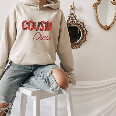Cousin Crew Buffalo Plaid Outline Unisex Hoodie JSH1152