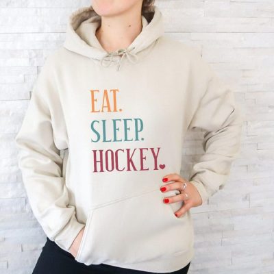 Eat Sleep Hockey Minimalist Unisex Hoodie JSH1573