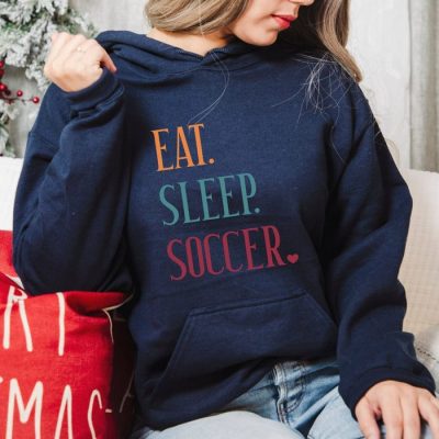 Eat Sleep Soccer Minimalist Unisex Hoodie JSH1585