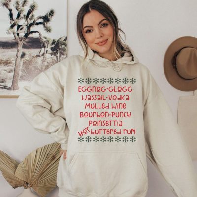 Eggnog Glogg Christmas Drink Unisex Hoodie JSH1139