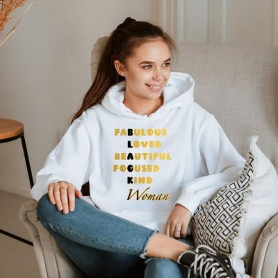 Fabulous Loved Beautiful Focused Kind Black Woman Unisex Hoodie JSH1630