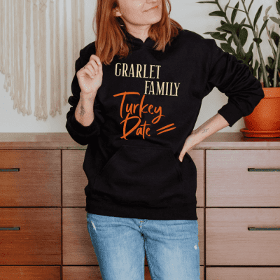 Family Turkey Date Customized Unisex Hoodie JSH1508