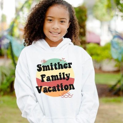 Family Vacation Retro Customized Unisex Hoodie JSH1532