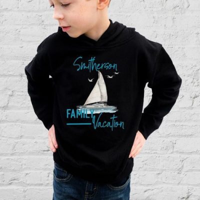 Family Vacation Sailboat Customized Unisex Hoodie JSH1527