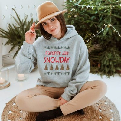 Favorite Day: Snowday Christmas Trees Unisex Hoodie JSH1138