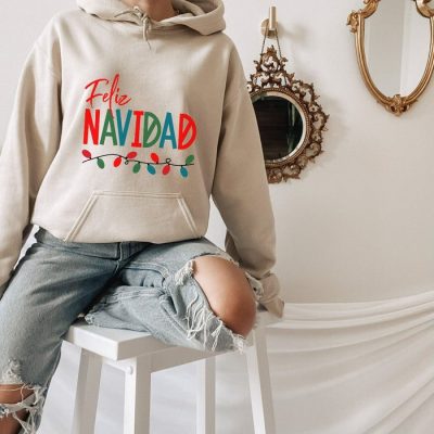 Feliz Navidad Christmas Lights Unisex Hoodie JSH1247