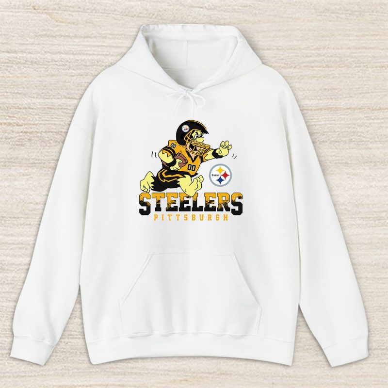 Fred Flintstone With The Pittsburgh Steelers Team Customized Unisex Hoodie TBH1519