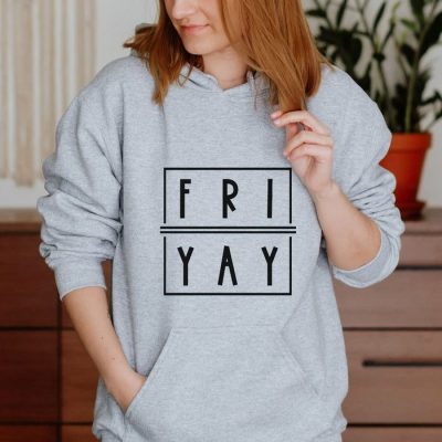 Friyay Cube Text Unisex Hoodie JSH1361