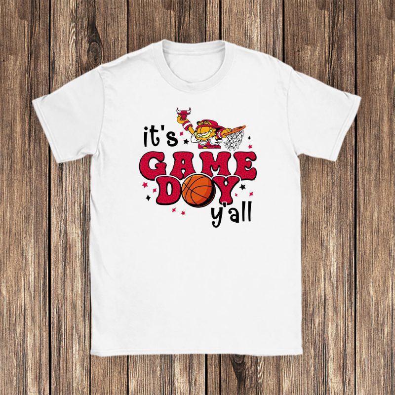 Garfield X Its Game Day Yall X Chicago Bulls Team Unisex T-Shirt TBT1480