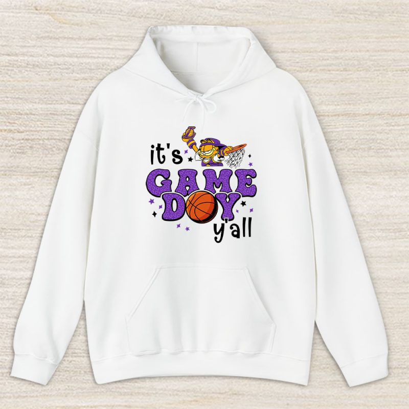 Garfield X Its Game Day Yall X Los Angeles Lakers Team Unisex Hoodie TBH1478