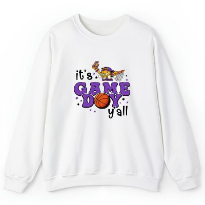 Garfield X Its Game Day Yall X Los Angeles Lakers Team Unisex Sweatshirt TBS1478