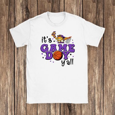 Garfield X Its Game Day Yall X Los Angeles Lakers Team Unisex T-Shirt TBT1478