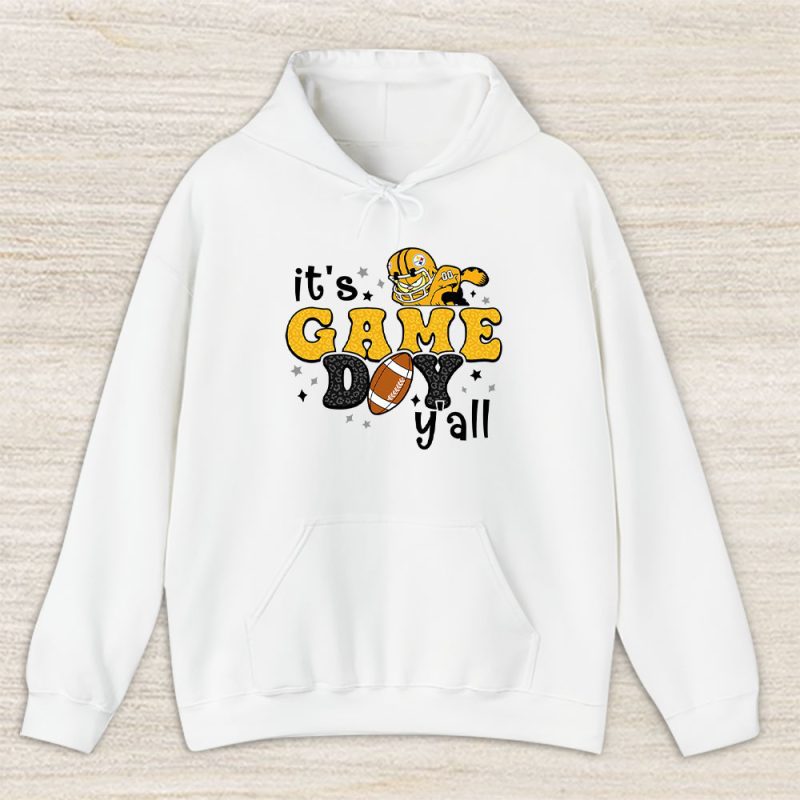 Garfield X Its Game Day Yall X Pittsburgh Steelers Team Unisex Hoodie TBH1490