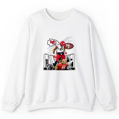 George Kittle Kc Chiefs Knock Down SF 49ers Super Bowl LVIII Unisex Sweatshirt For Fan TBS1229