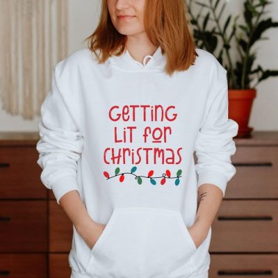 Getting Lit For Christmas Lights Unisex Hoodie JSH1156