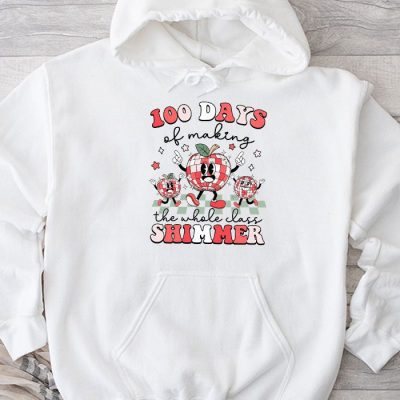 Groovy 100 Days of Making Whole Class Shimmer Disco Ball Hoodie MHS1122