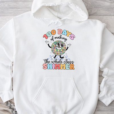 Groovy 100 Days of Making Whole Class Shimmer Disco Ball Hoodie MHS1125